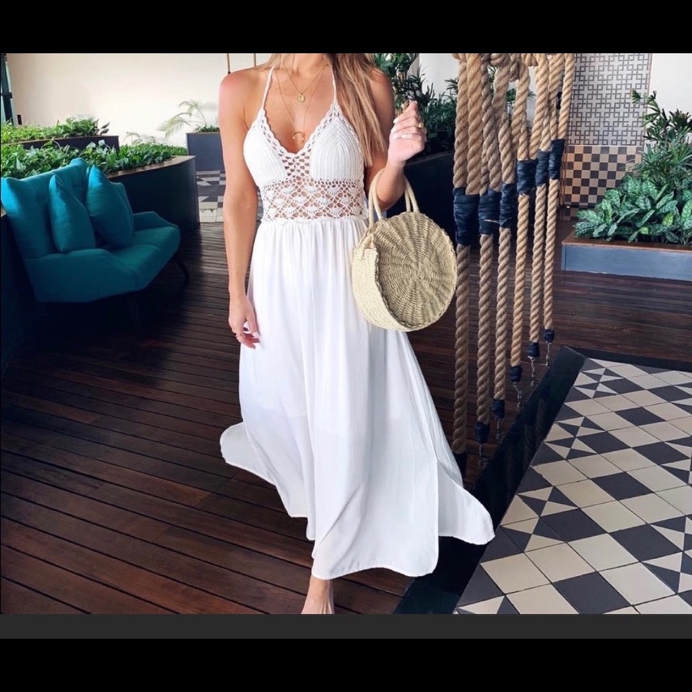 XS Crochet Halter Dress